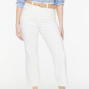 J. Crew Women's Straight Leg Jeans in Cream